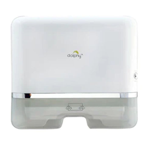 Dolphy Multifold Mini Hand Towel Paper Dispenser White DPDR0004