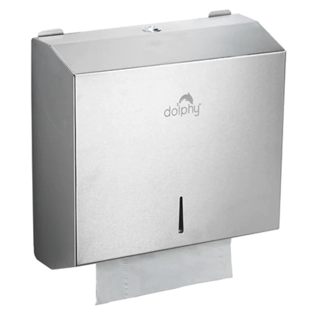 Dolphy Stainless Steel Multifold Towel Paper Dispenser DPDR0007
