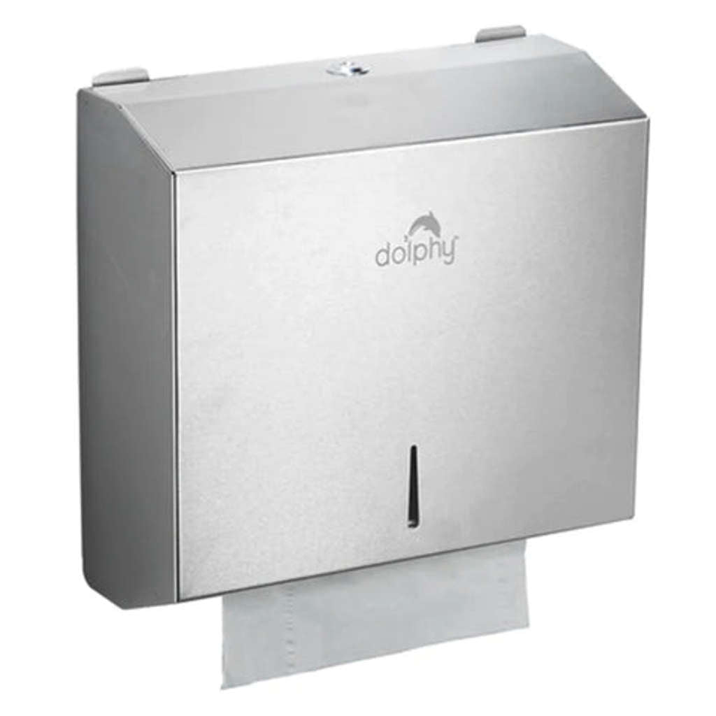 Dolphy Stainless Steel Multifold Towel Paper Dispenser DPDR0007