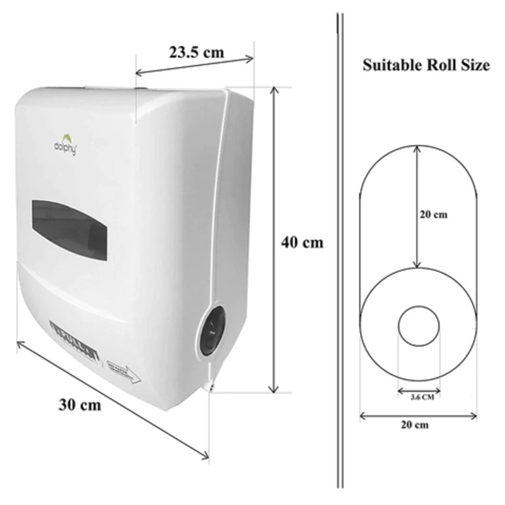 Dolphy Auto Cut HRT Paper Roll Dispenser DPDR0020