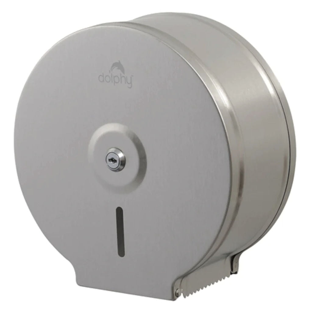 Dolphy Stainless Steel Jumbo Roll Toilet Paper Dispenser DTPR0010