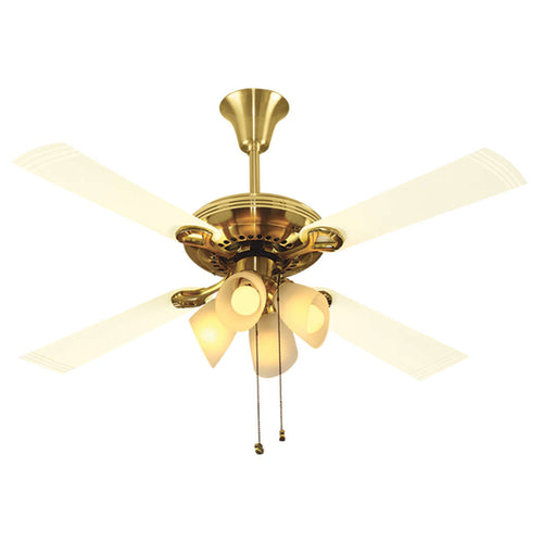 Usha Fontana Lotus Ceiling Fan Gold Ivory 1230mm