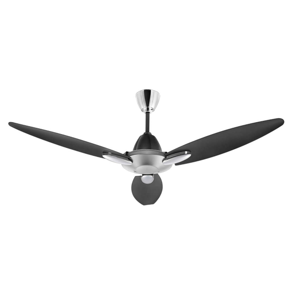 Usha Bloom Daffodil Ceiling Fan Sparkle Grey & Black 1250mm
