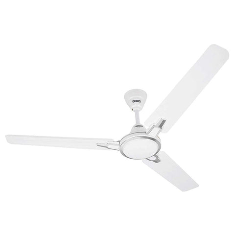 Usha Racer Chrome  Ceiling Fan White 1200mm