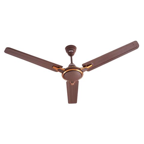 Usha Racer Chrome Ceiling Fan Rich Brown 1200mm