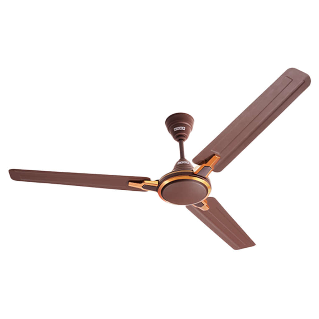 Usha Racer Chrome Ceiling Fan Rich Brown 1200mm