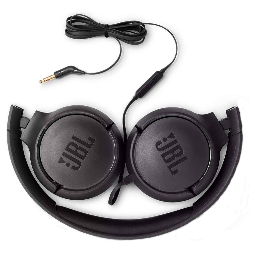 JBL T500 Wired On-Ear Headphone Black