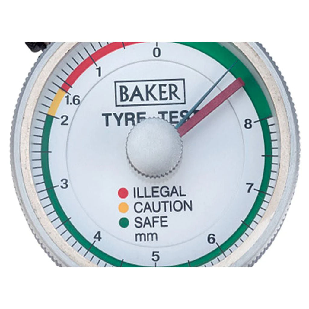 Baker Tyre Tread Depth Gauge 8mm TTG01