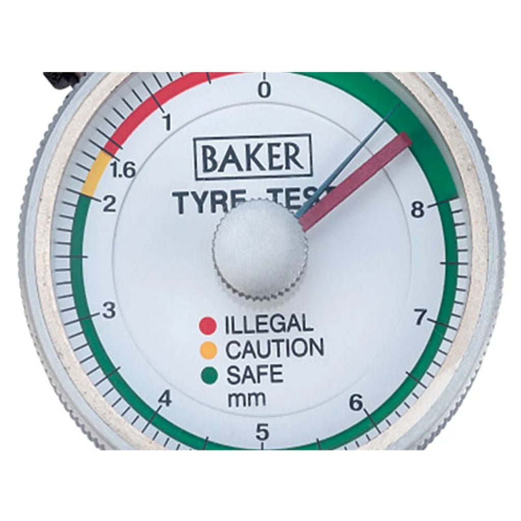Baker Tyre Tread Depth Gauge 0.32inch TTG02