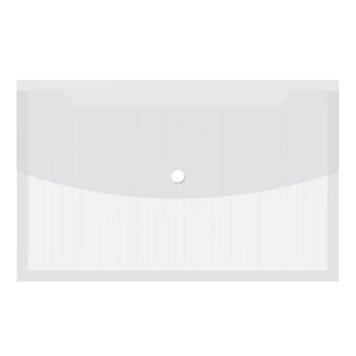 Solo Documents Bag With Expanding Button Closure Transparent Clear A3 CH 313