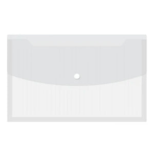 Solo Documents Bag With Expanding Button Closure Transparent Clear A3 CH 313