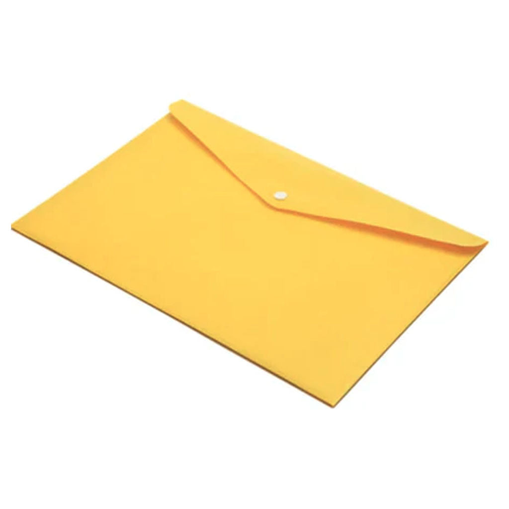 Solo My Clear Bag With Button Closure Opaque Tango Yellow F/C Size MC 012
