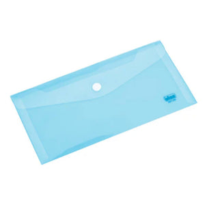 Solo Button Bag Transparent Blue Chq Size MC 100