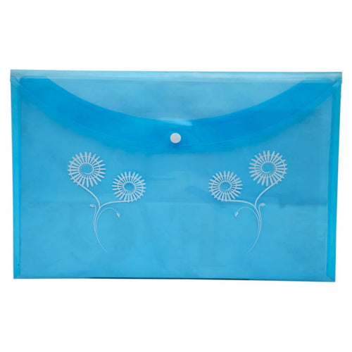 Solo My Clear Bag With Button Closure Transparent Blue F/C Size MC 112
