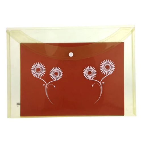 Solo My Clear Bag With Button Closure Transparent Yellow F/C Size MC 112