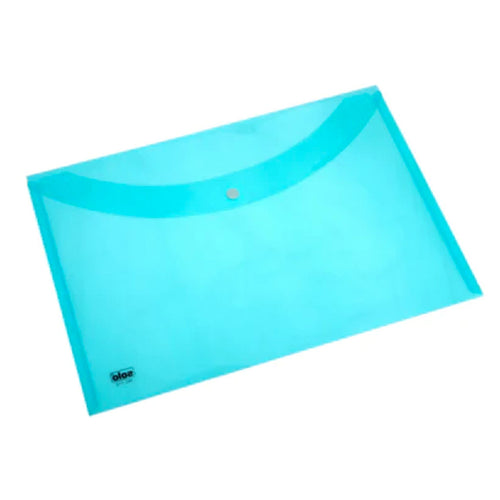 Solo Neon My Clear Bag With Button Closure Transparent Sky Blue F/C Size MC112N
