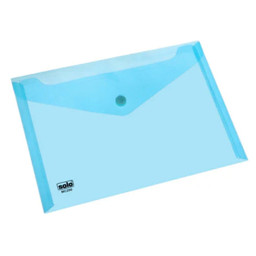 Solo Button Bag Transparent Blue A5 MC 200