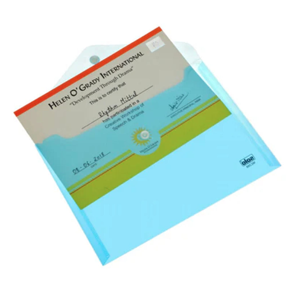 Solo Button Bag Transparent Blue A5 MC 200