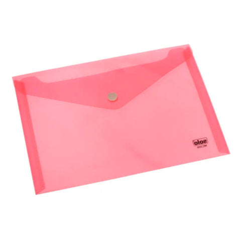 Solo Button Bag Transparent Pink A5 MC 200