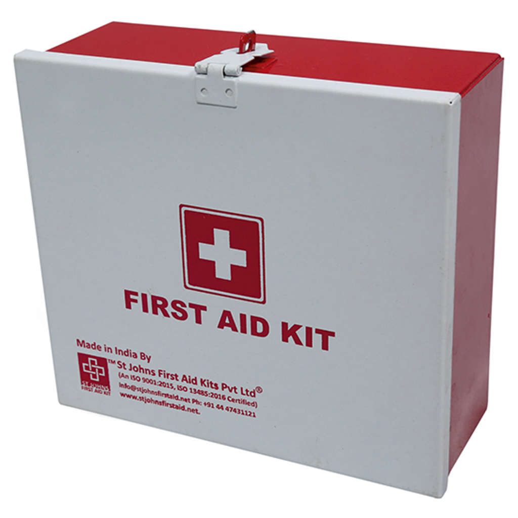 St.John's Industrial First Aid Kit Mini Metal Cabinet Wall Mounted SJF M5