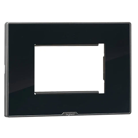 Legrand Myrius Nextgen Plate With Frame 3M Ice Black 6795 43