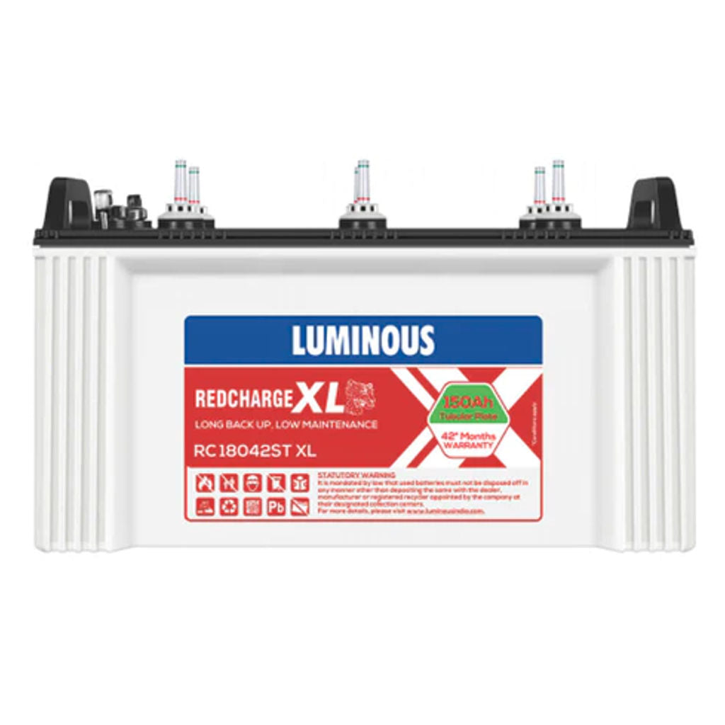 Luminous Red Charge Tubular Inverter Battery 150Ah RC18042ST XL