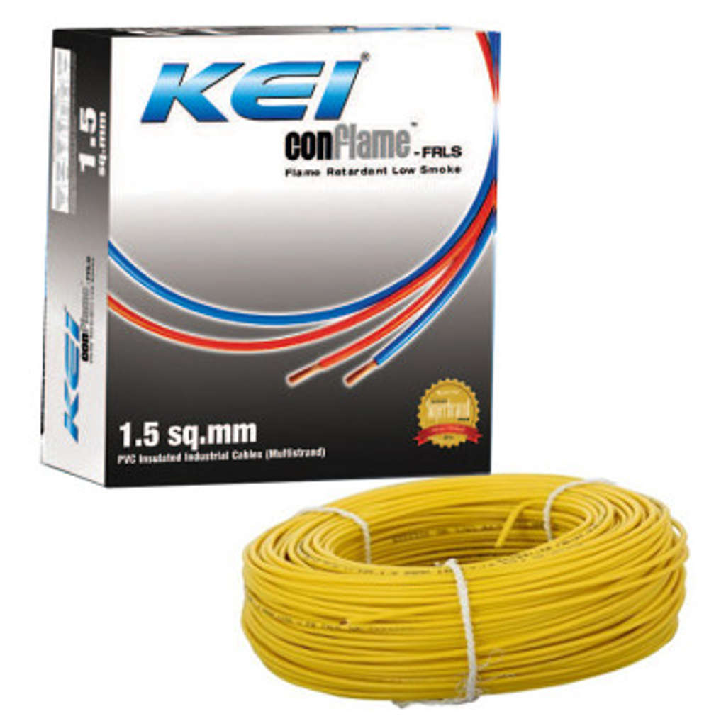 KEI ConFlame-FRLS Unsheathed Single Core Flexible Cable PVC Insulated 1.50Sq.mm 180Meter