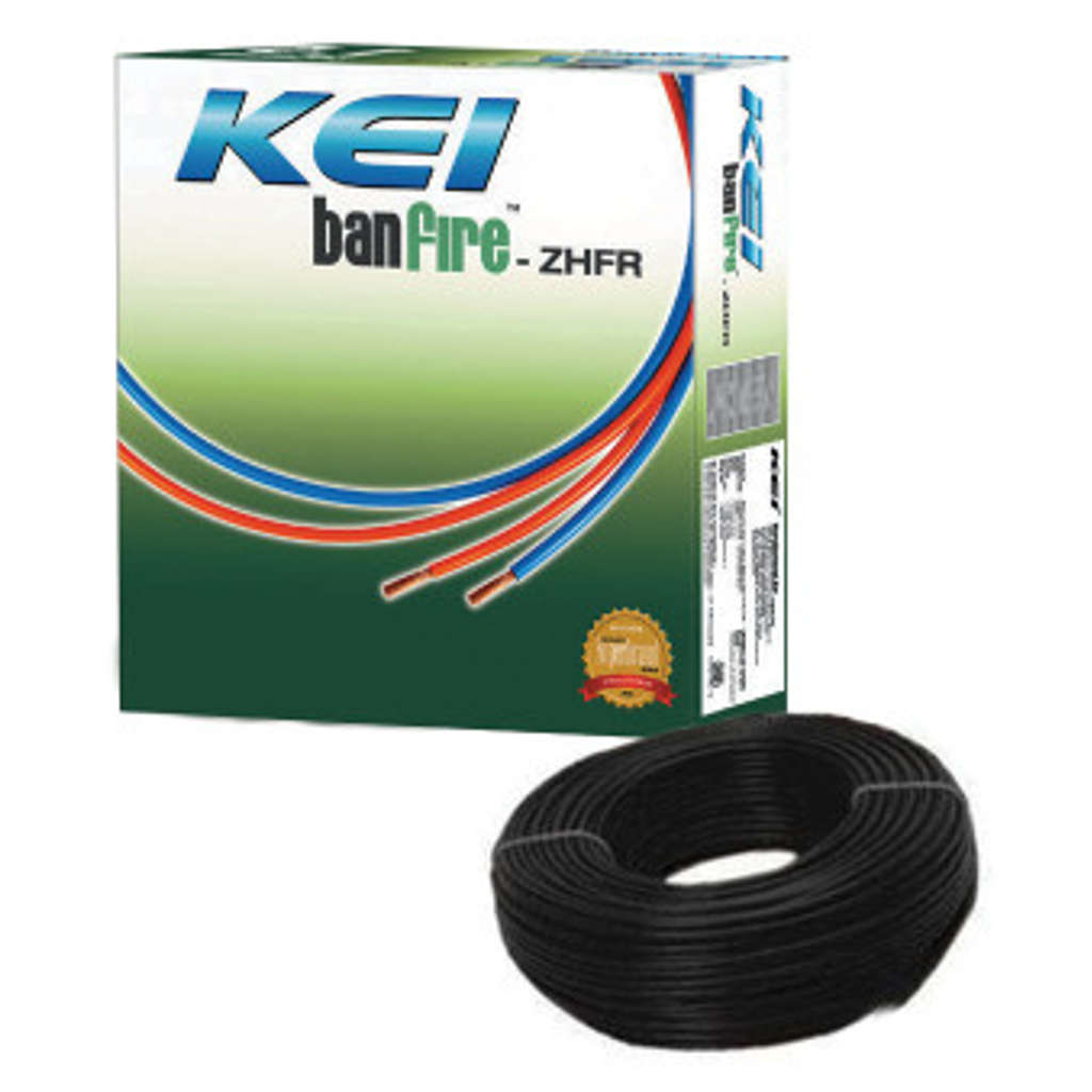 KEI Banfire ZHFR Unsheathed Single Core Flexible Cable Copper 6.00Sq.mm 180Meter