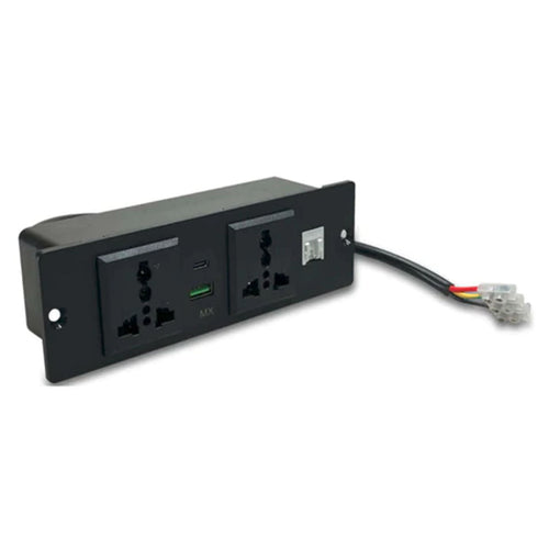 MX Pop Up Box Cable Cubby Extension Board Black MX 7015