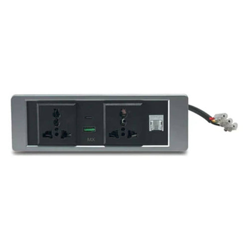 MX Pop Up Box Cable Cubby Extension Board Silver MX 7016