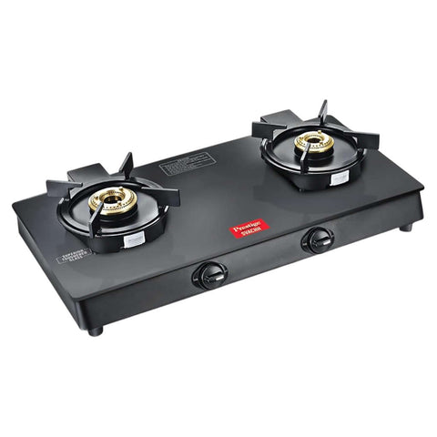 Prestige Svachh Neo GTSN 02 Toughened Glasstop Gas Stove 2 Burners Black