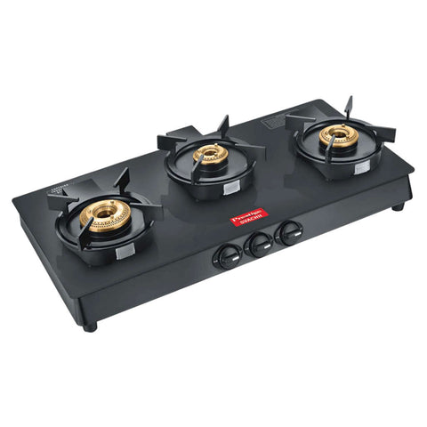 Prestige Svachh Neo GTSN 03 Toughened Glasstop Gas Stove 3 Burners Black