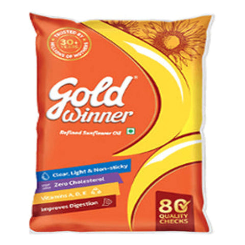 Gold Winner Refined Sunflower Oil 100 ml Pouch