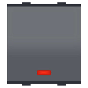 Veto Vyoma 16A 1 Way Switch With Indicator 2M Mat Grey VV-377 