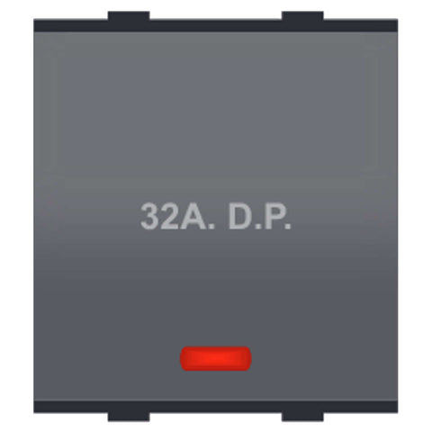 Veto Vyoma 32A DP Switch 2M Mat Grey VV-360 