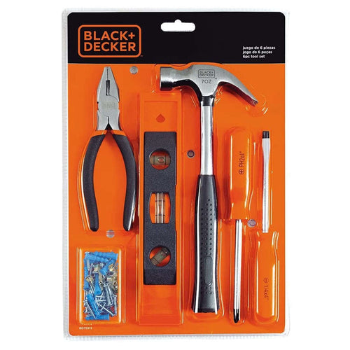 Black & Decker Hand Tool Kit 6 Pieces BD75913 