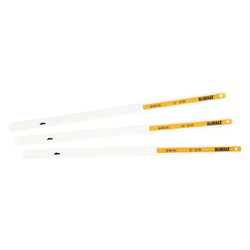 Dewalt Mixed Hacksaw Blade Pack Of 3 DWHT0-20558 