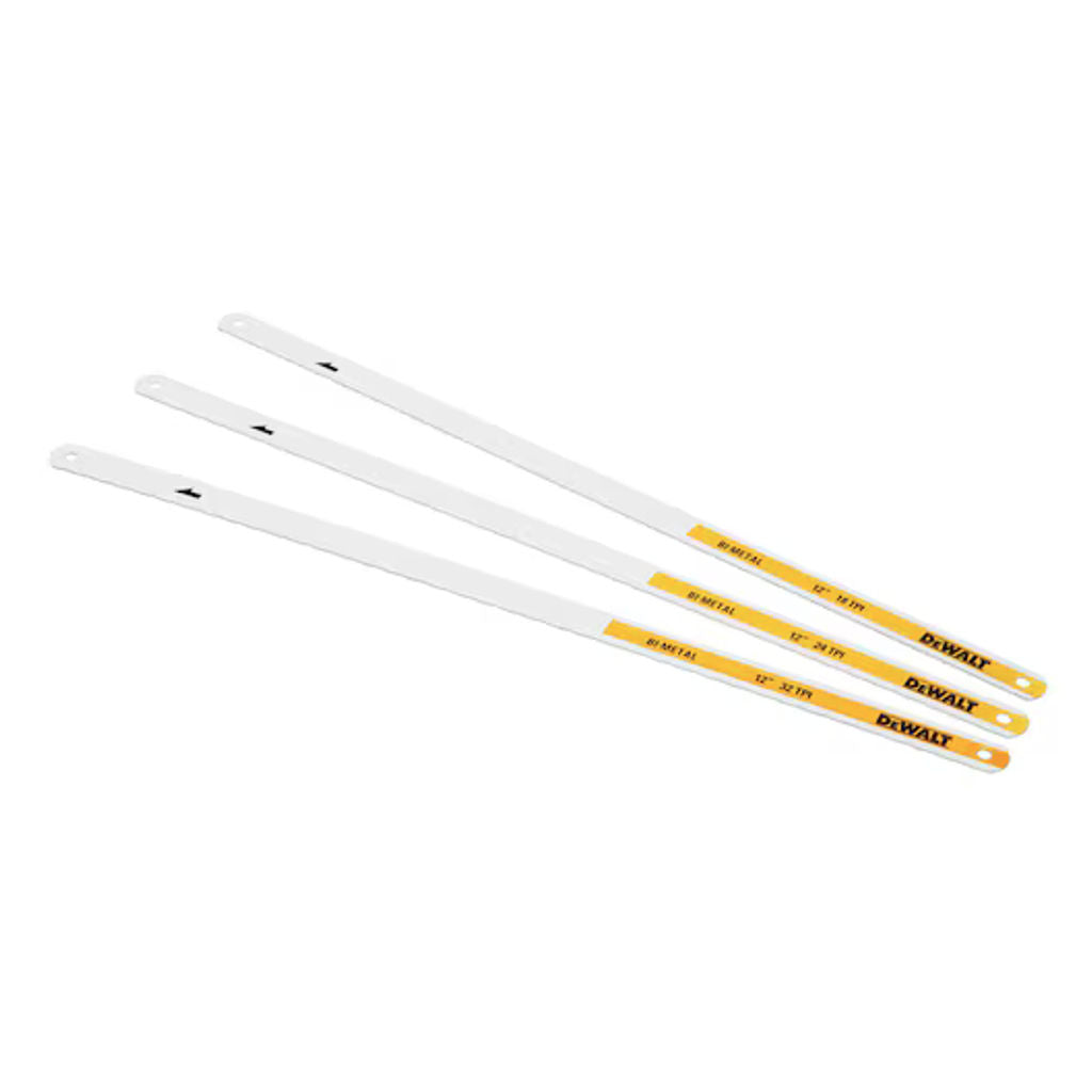 Dewalt Mixed Hacksaw Blade Pack Of 3 DWHT0-20558