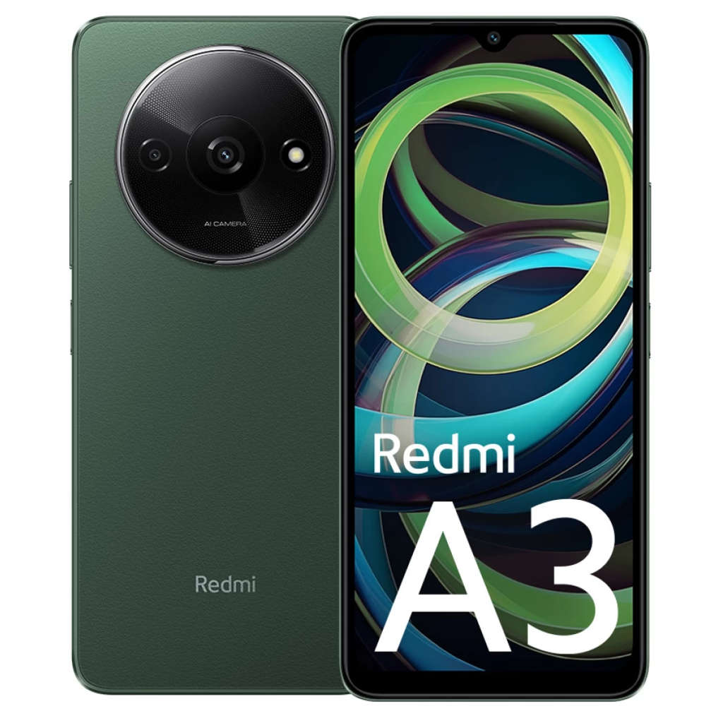 Redmi A3 Smartphone 3GB RAM 64GB Storage Olive Green 