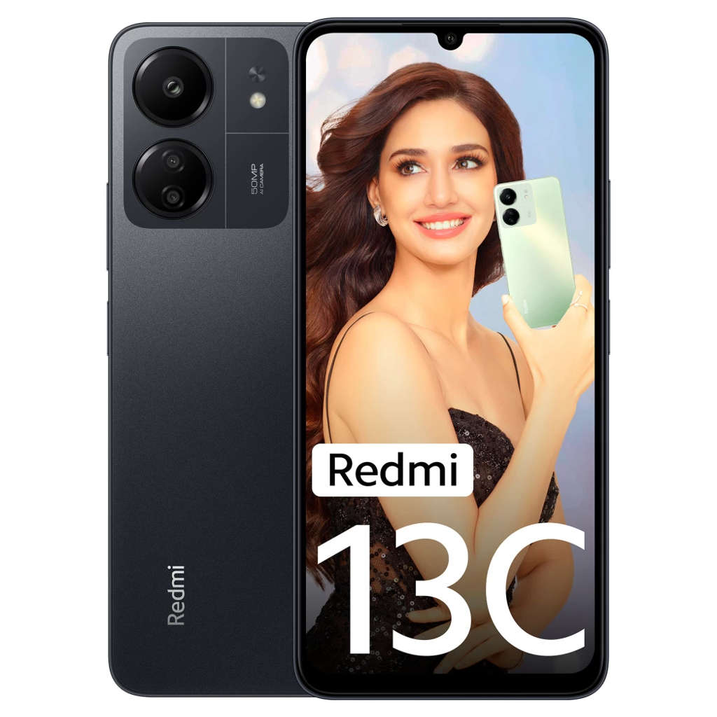 Redmi 13C Smartphone 4GB RAM 128GB Storage Stardust Black 