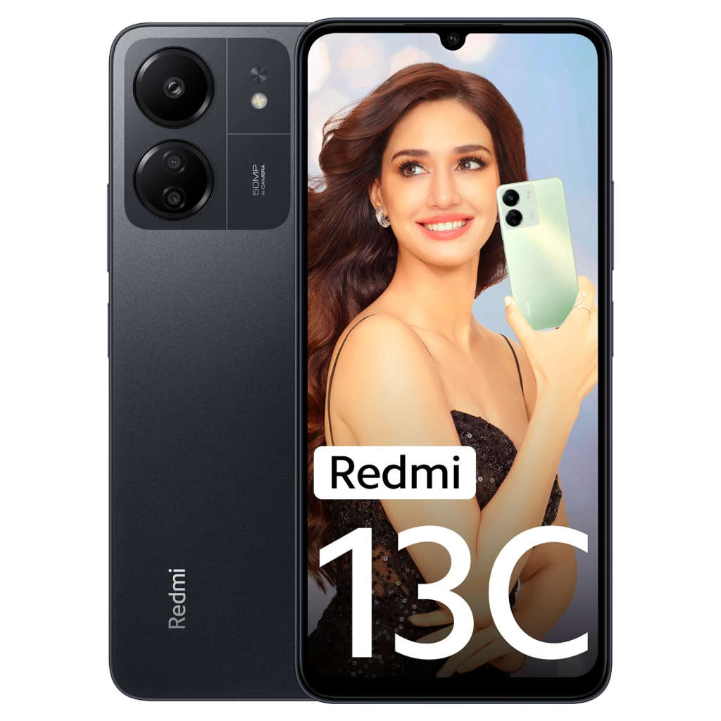 Redmi 13C Smartphone 6GB RAM 128GB Storage Stardust Black 