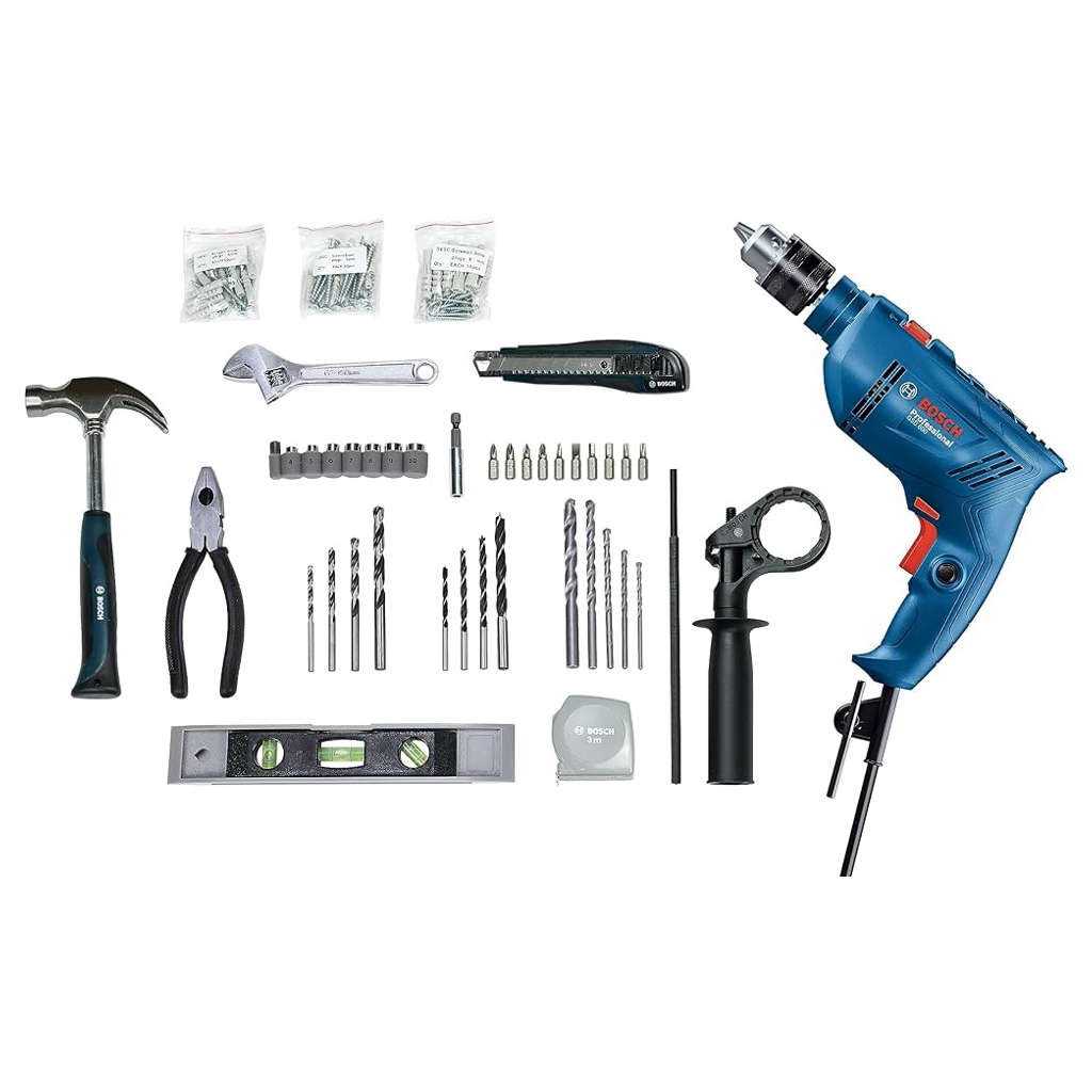 Bosch Professional Impact Drill Kit 100 Pcs GSB 600 