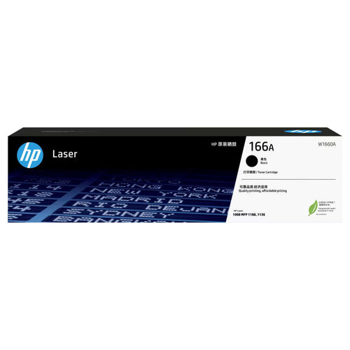 HP 166A Black Original Laser Toner Cartridge W1660A 