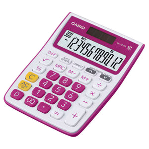 Casio 12 Digits Desktop Basic Calculator 300 Steps MJ-12VCb-RD 