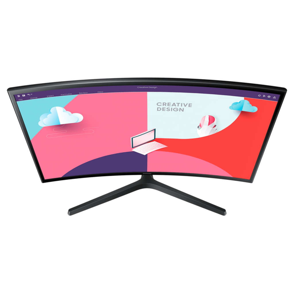 Samsung Curved Monitor With 1800R Curvature 24 Inch LS24C366EAWXXL