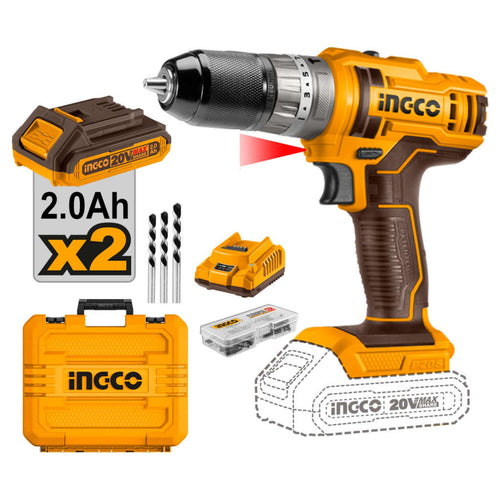 Ingco Lithium-Ion Impact Drill 20 V CIDLI201452 