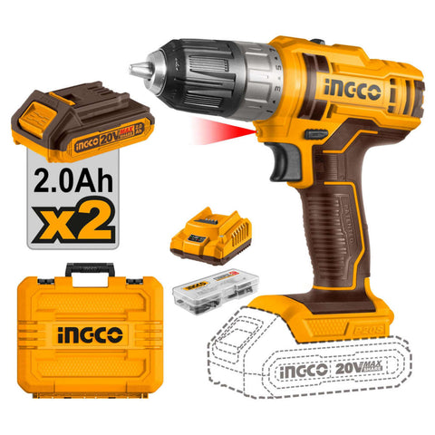 Ingco Lithium-Ion Cordless Drill 20 V CDLI200528 