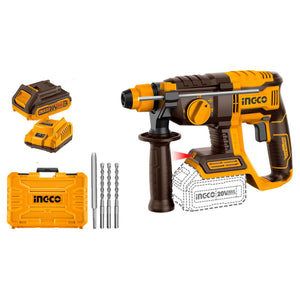 Ingco Lithium-Ion Rotary Hammer 20 V CRHLI202081 