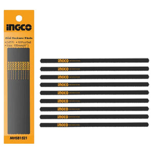 Ingco Mini Hacksaw Blade Set Of 10 Pcs MHSB1521 