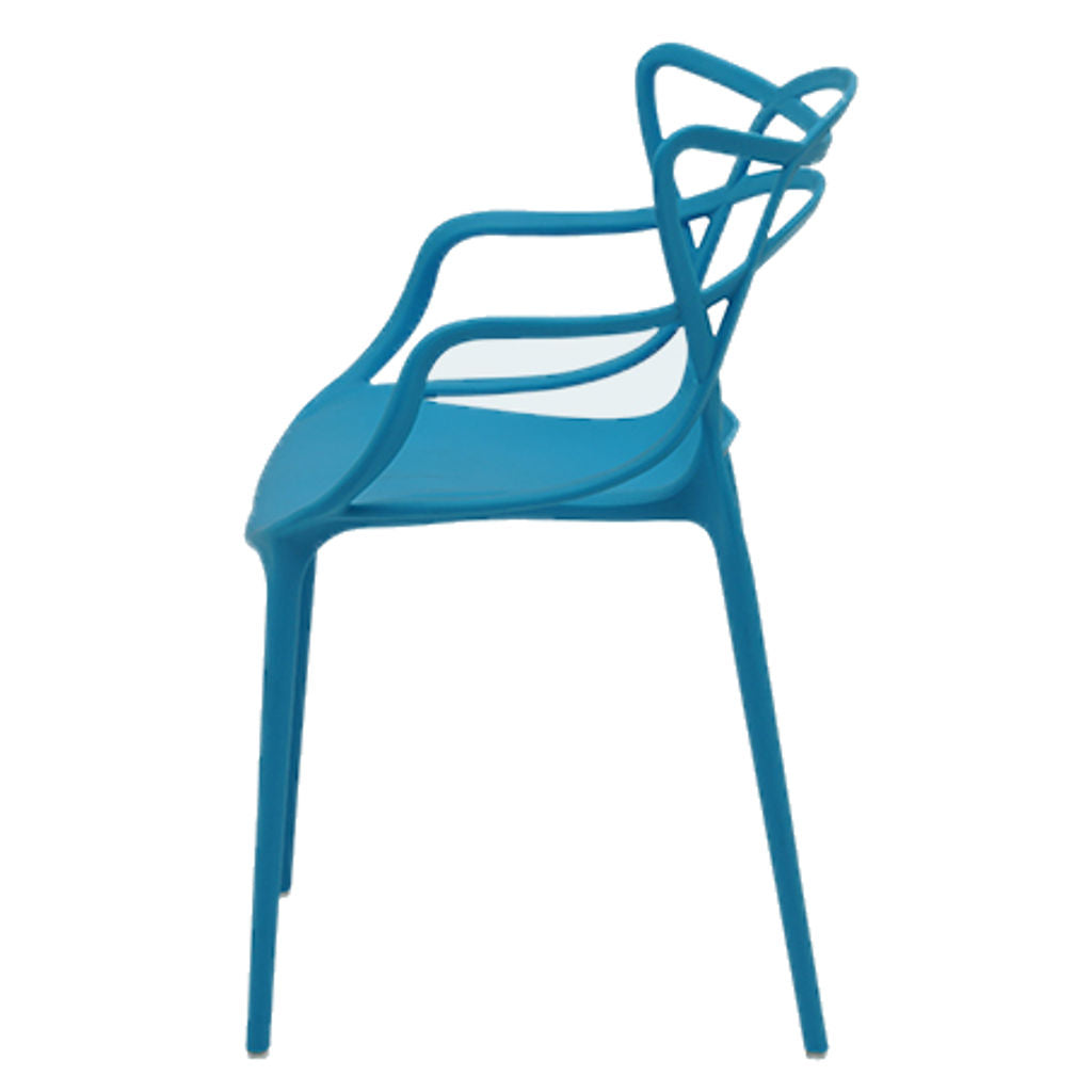 Supreme Butterfly Plastic Baby Chair Soft Blue